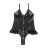 Боди из кожи с кружевом и сквозной застежкой-молнией R81335-1 (XL) - Боди из кожи с кружевом и сквозной застежкой-молнией R81335-1 (XL)