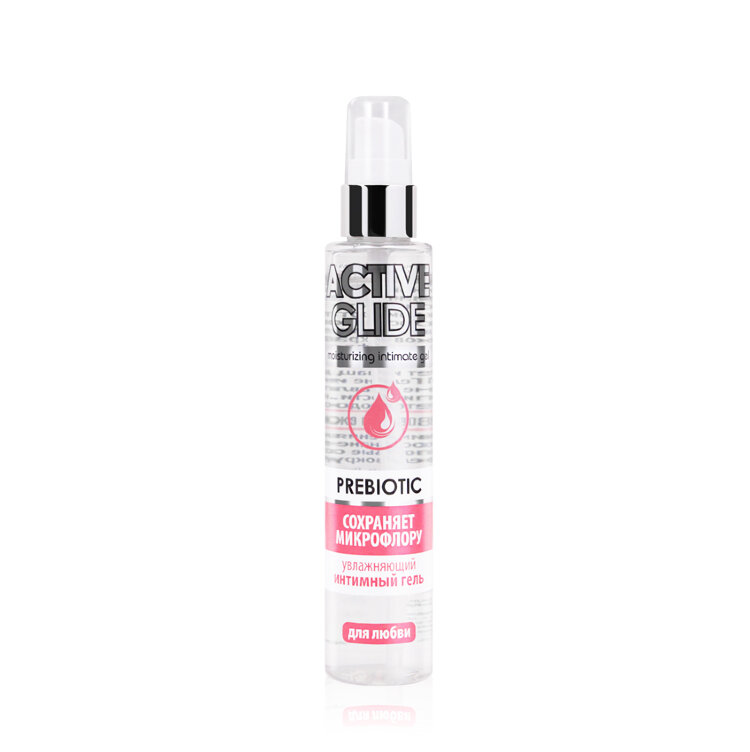 Увлажняющий интимный гель ACTIVE GLIDE PREBIOTIC, 100 г арт. LB-29001 Нежный гель-любрикант на водной основе Active Glide с пребиотиком интенсивно увлажняет и смягчает интимные зоны.