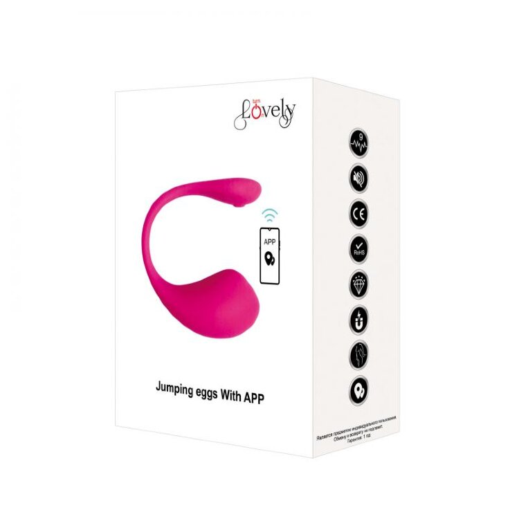 Виброяйцо jumping eggs с управлением APP LOVELY Lo 001 ​Перезаряжаемый вагинальный стимулятор (виброяйцо) с управлением от приложения. Бесшумный стимулятор выполненный из высококачественного медицинского силикона. Отличается от аналогичных устройств улучшенной эргономичностью и удобством при использовании. Обладает усиленной защитой от электромагнитных импульсов, что позволяет использовать стимулятор сколь угодно долго без вреда для здоровья.