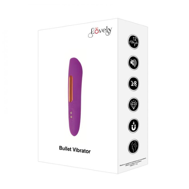 Вибропуля "Bullet Vibrator" LOVELY Lo 004 ​Перезаряжаемый миниатюрный вибратор (вибропуля). Бесшумный стимулятор выполненный из высококачественного медицинского силикона. 