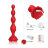 Анальная ёлочка USK-A06 red Анальная ёлочка USK-A06 red - Анальная ёлочка USK-A06 red