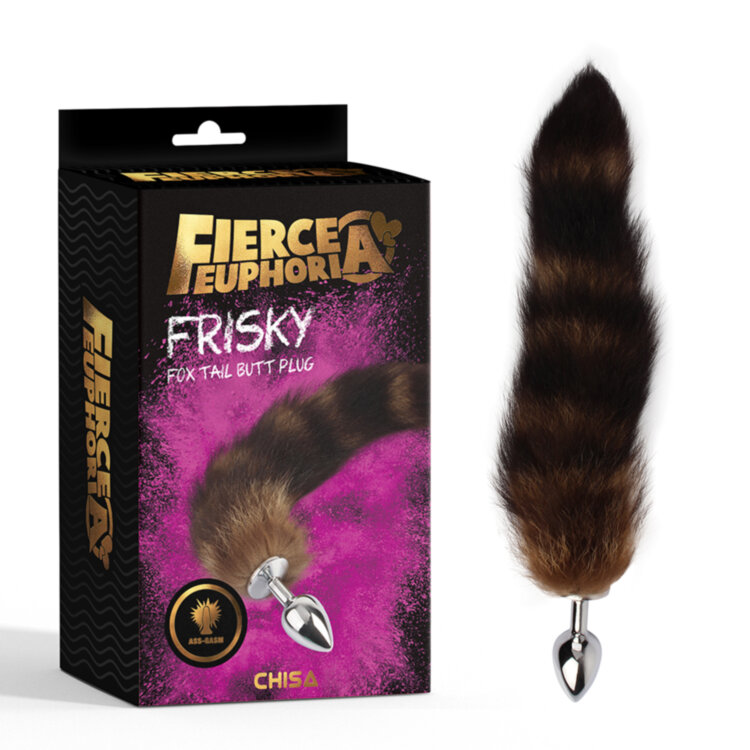 Анальная пробка Frisky Fox Tail CN-941432950 Мягкий и пушистый анальный хвост с коническим кончикомдля  облегчения входа и  ролевых игр.​