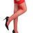 Красные сетчатые чулки с высокой посадкой H3546-3 red (L-2XL)  - Красные сетчатые чулки с высокой посадкой H3546-3 red (L-2XL) 