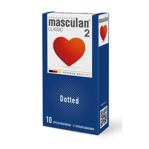 Презервативы Masculan Dotted с пупырышками, 10 шт. Dotted – презервативы классической формы с пупырышками, созданные специально для усиления ощущений женщины.