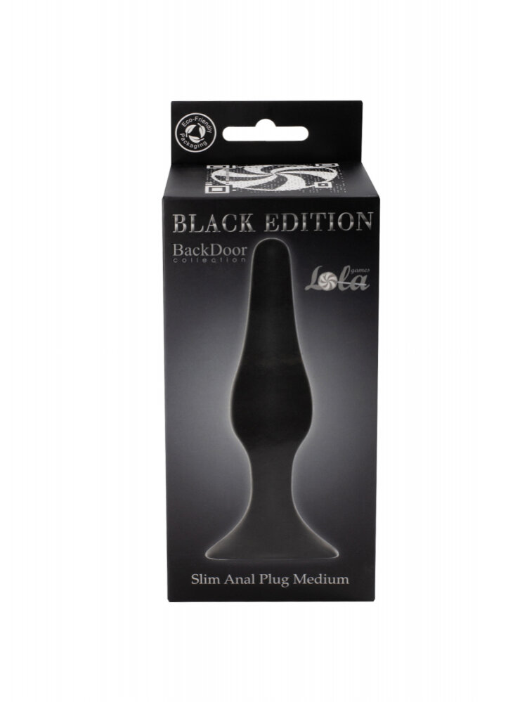 Анальная пробка Slim Anal Plug Medium Black 4206-01Lola Анальная пробка Slim Anal Plug Medium идеально подойдет для подготовки к анальному сексу. Вы можете использовать ее во время прелюдии с партнером или самостоятельно. Перед использованием обязательно добавьте лубрикант на силиконовой основе. 